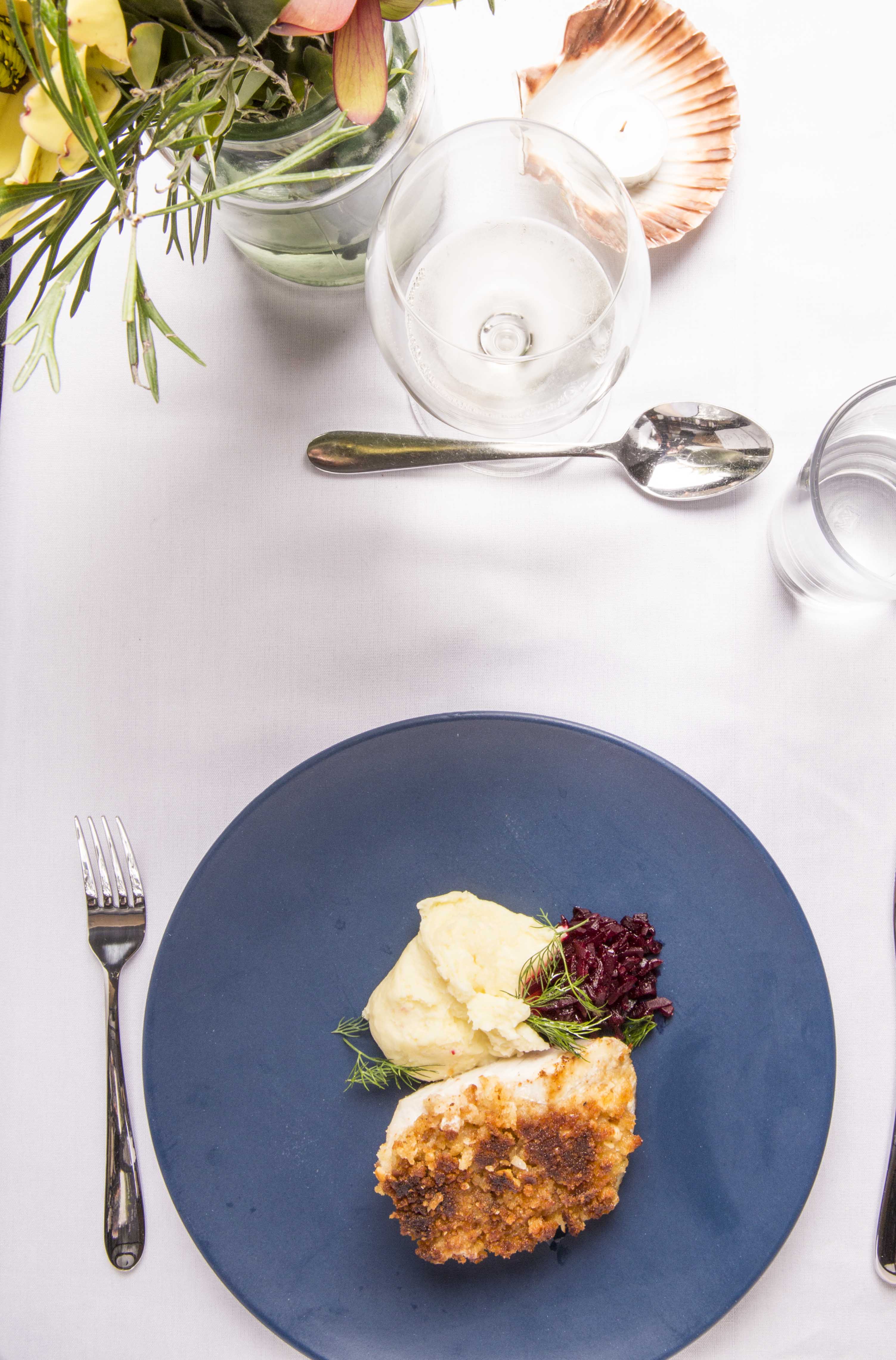 blue eye on the table