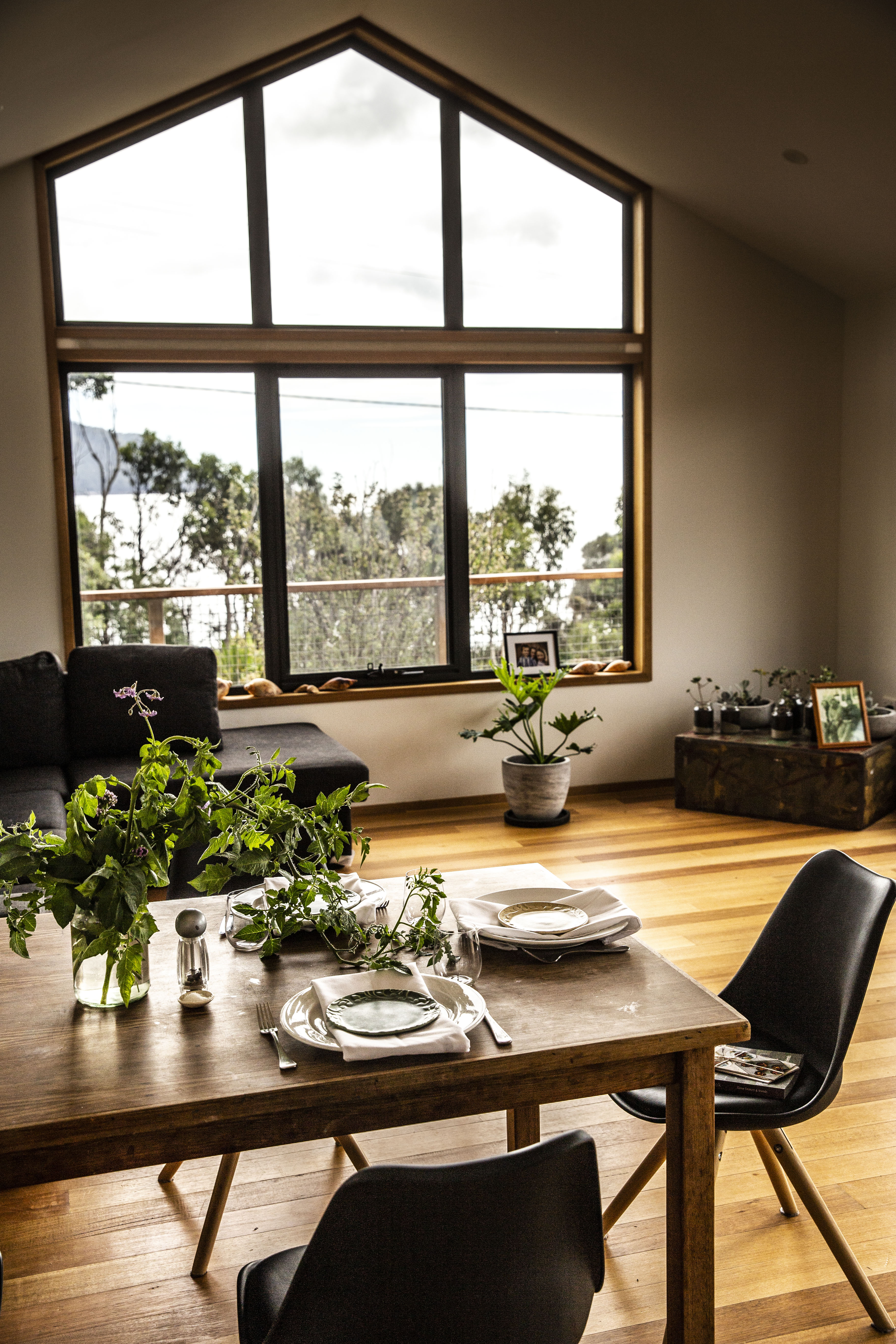 Tomato branch table decoration